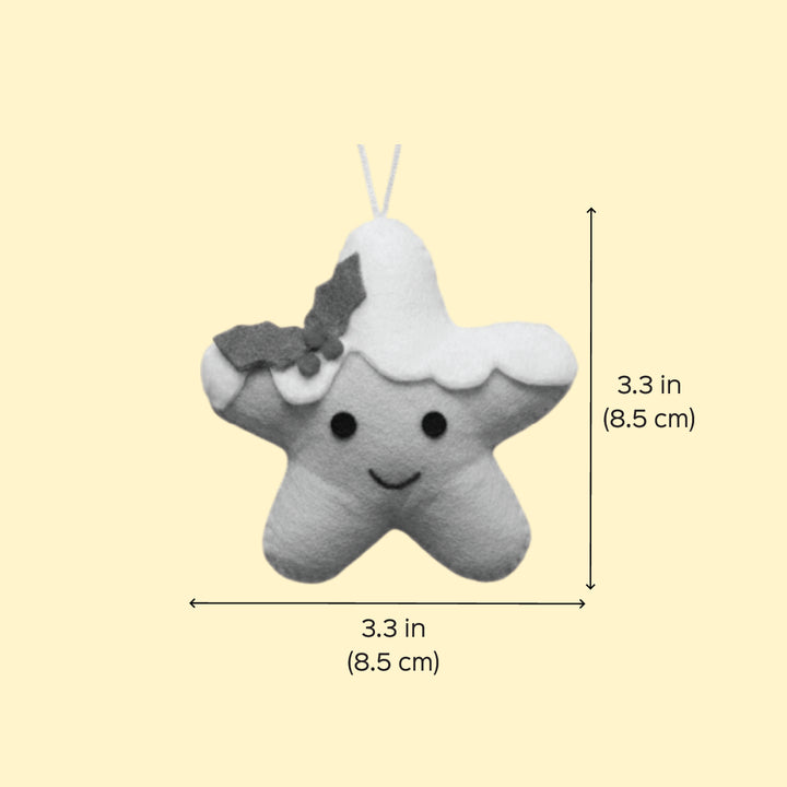 Assorted Personalized Star Smiley Ornament For Christmas Decoration