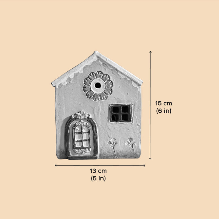 Handmade Dual Look Christmas House Tealight Holder
