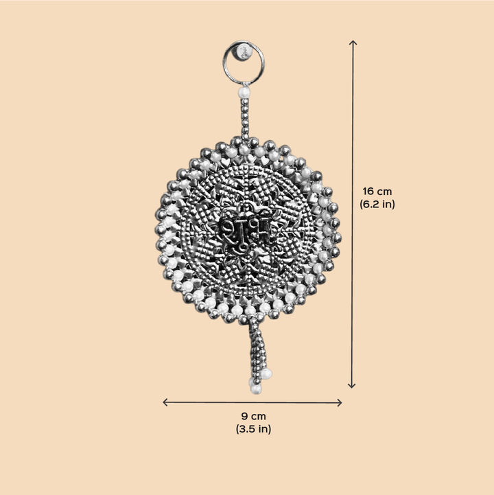 Handmade Kanak Shubh Labh Metal Decorative Plaque
