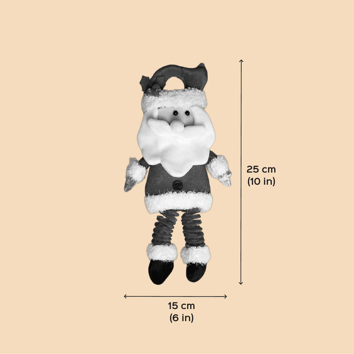 Handmade Jingle Jolly Santa Plush Door Hanging
