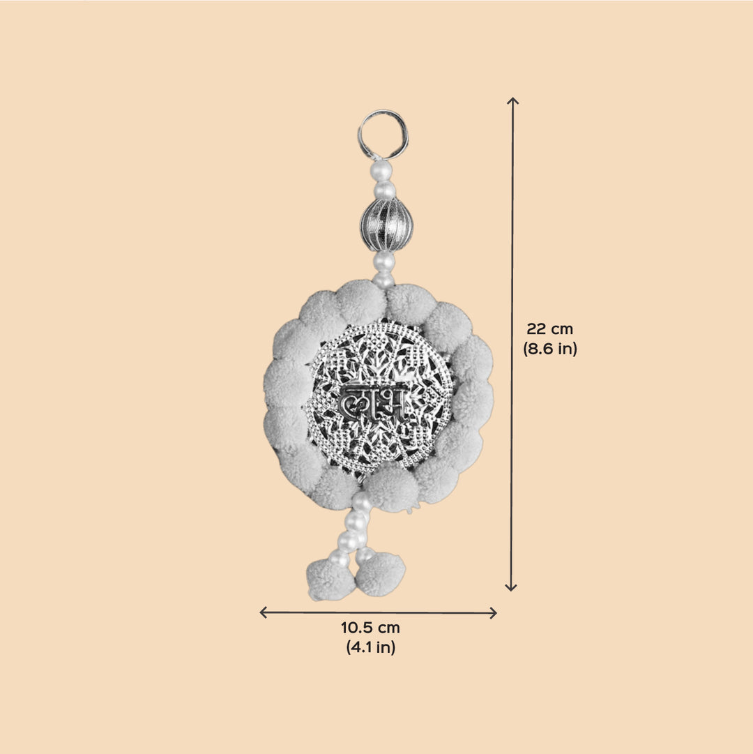 Handmade Kalyan Shubh Labh Metal Decorative Plaque