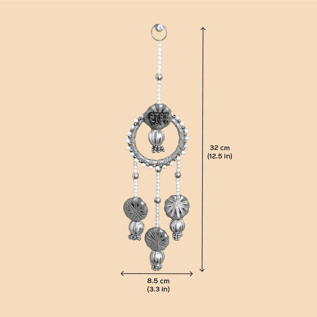 Handmade Vedic Shubh Labh Metal Decorative Plaque