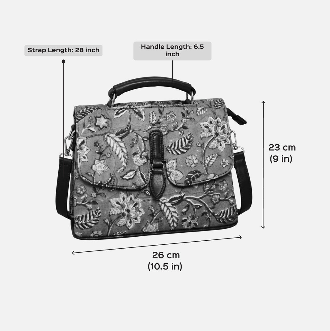 Gulabi Hand Block Printed Dune Bag