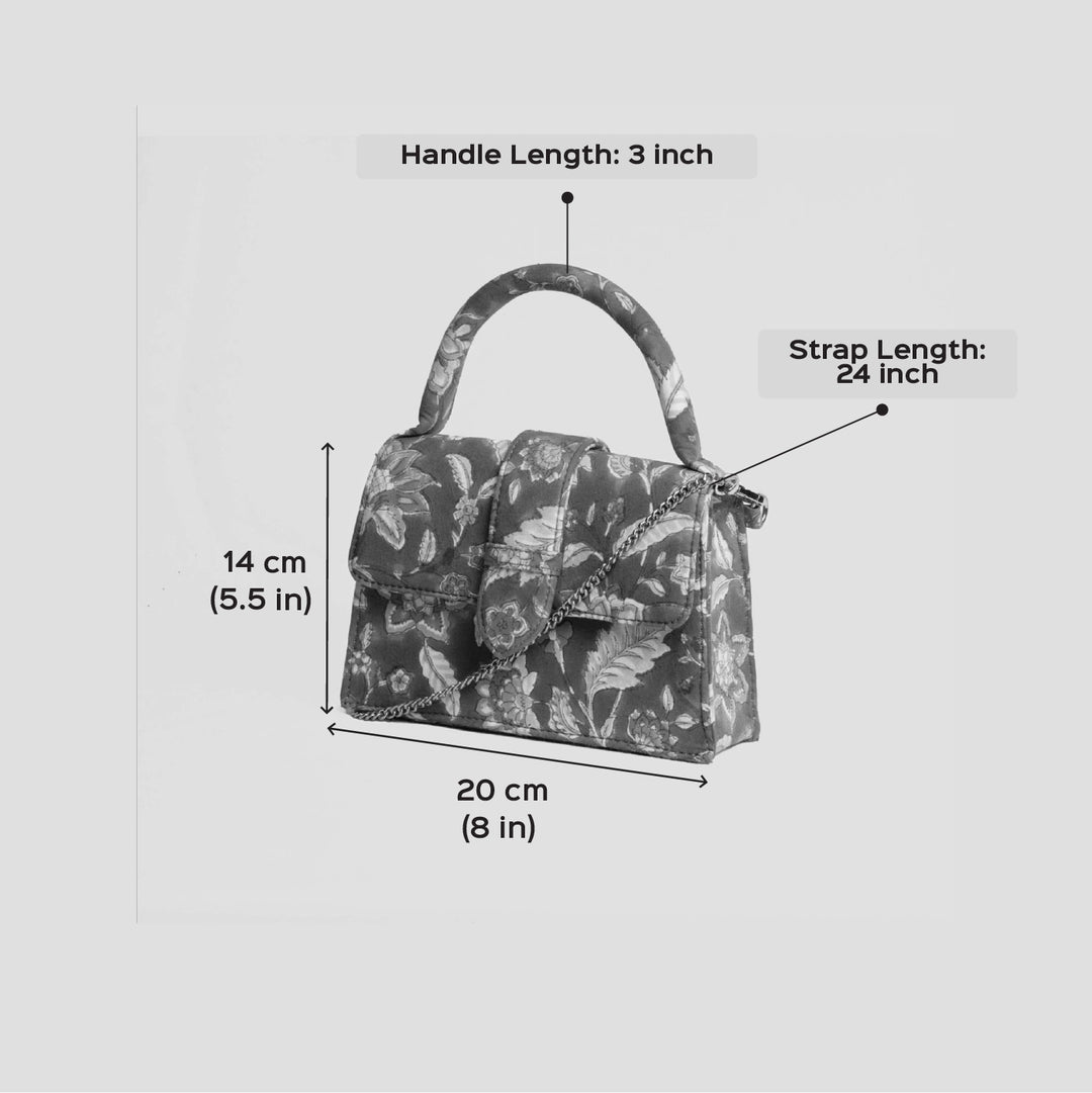 Ambar Hand Block Printed Medium Chiq Bag