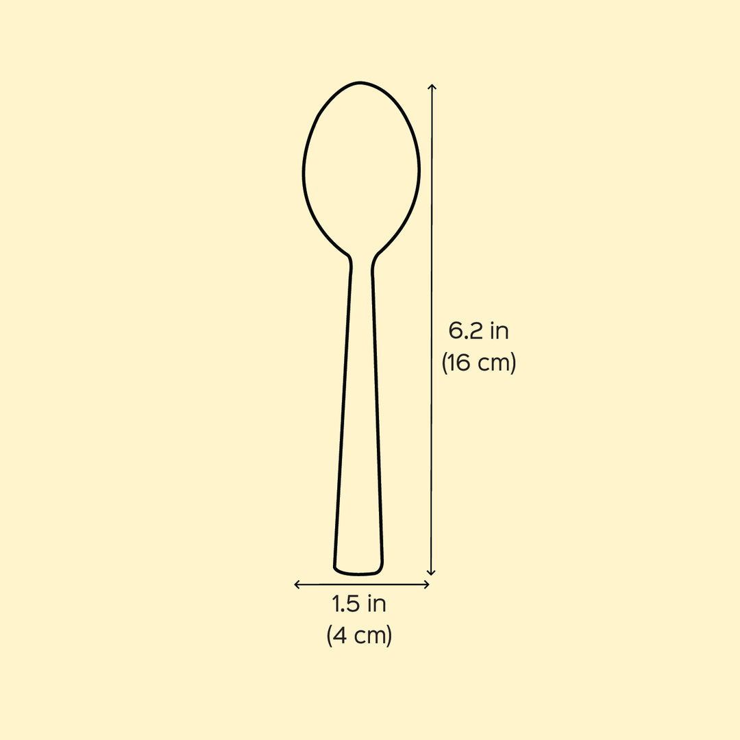 Assorted Hand-Painted Floral Kashmiri Art Stainless Steel Serving Spoons