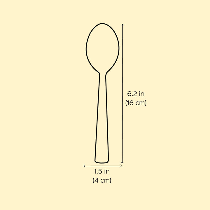 Assorted Hand-Painted Floral Kashmiri Art Stainless Steel Serving Spoons