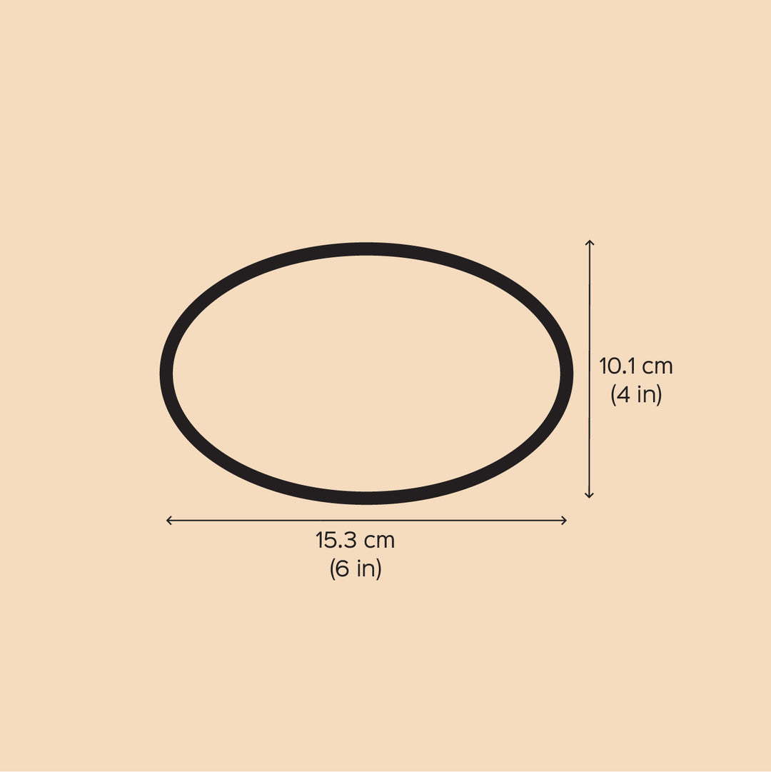 Personalized Oval Minimalist Stainless Steel Number Plate