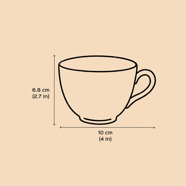 Handmade The Orange Affair Design Ceramic Mug