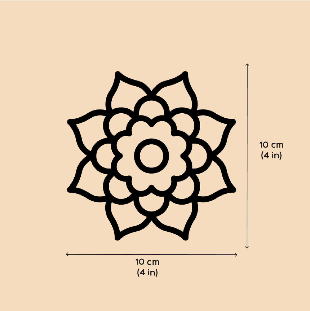 Handmade Pankhuri Rangoli Design Paper Tealight Holder