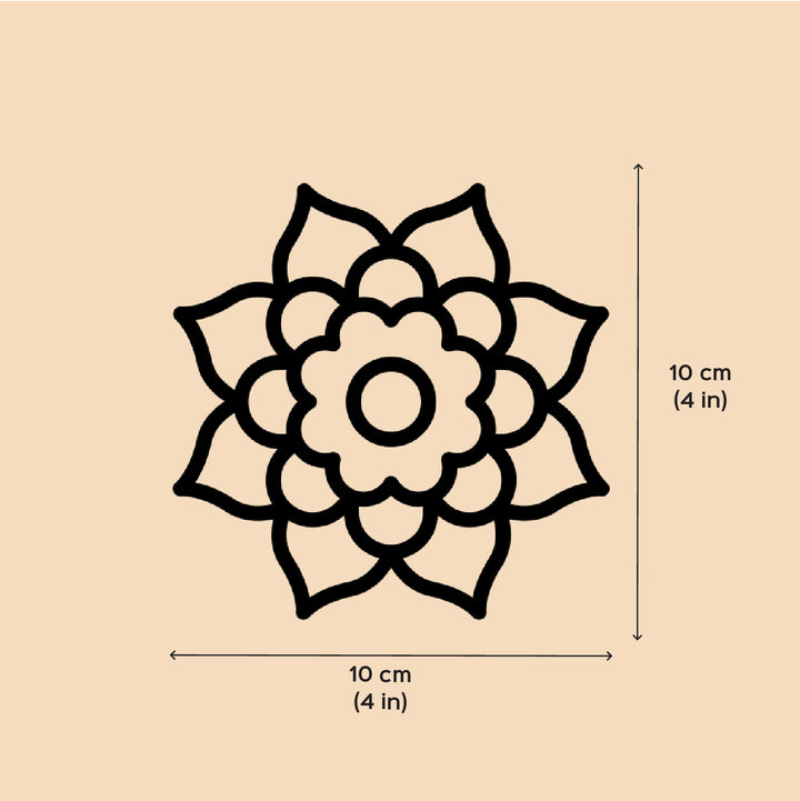 Handmade Pankhuri Rangoli Design Paper Tealight Holder