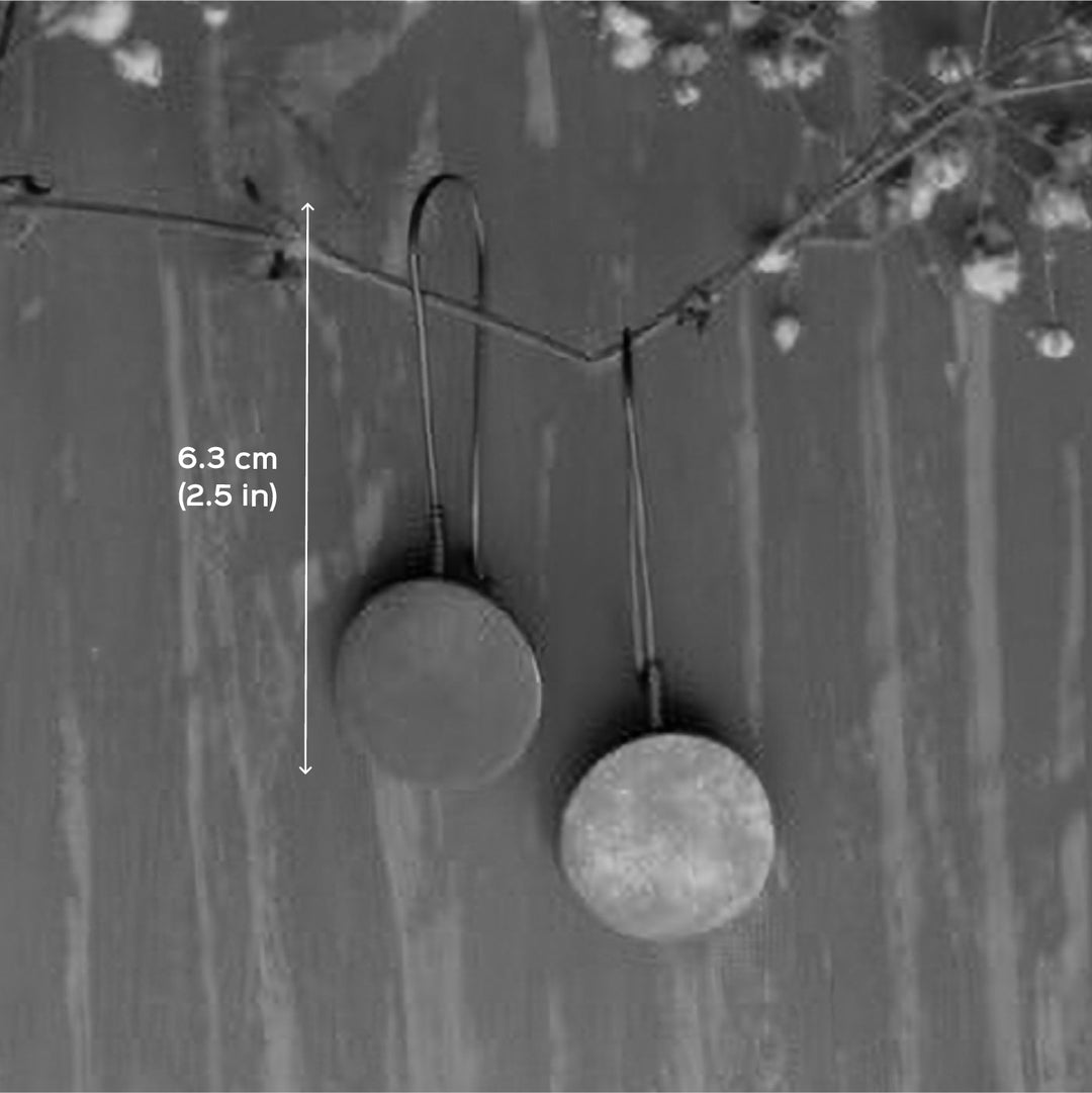 Contemporary Circular Hook Copper Earrings