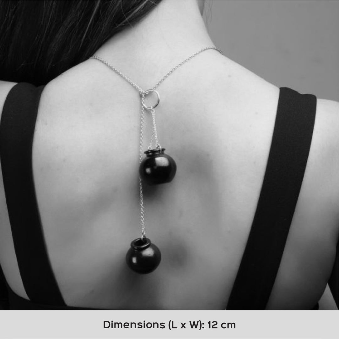 Handmade Contemporary Kalash Design Necklace | 22K Gold Plated