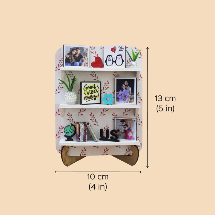 Photo Personalized Cute Leaf Theme Mdf Wood Miniature Frame