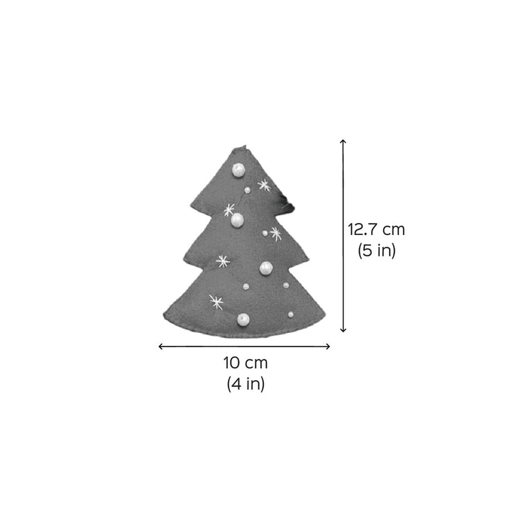 Handmade Xmas Tree Felt Ornament For Christmas Tree Decoration