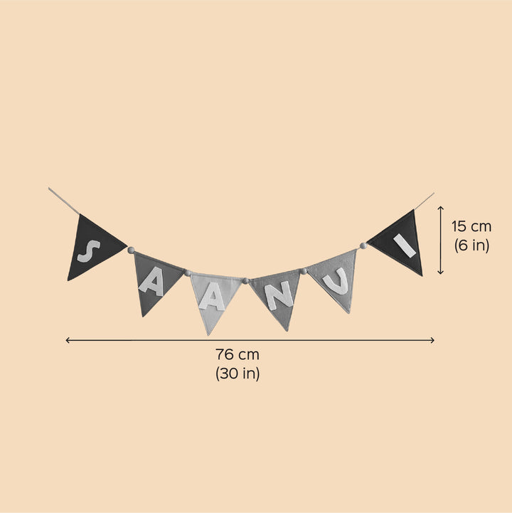 Personalized Handmade Rainbow Theme Triangle Felt Bunting