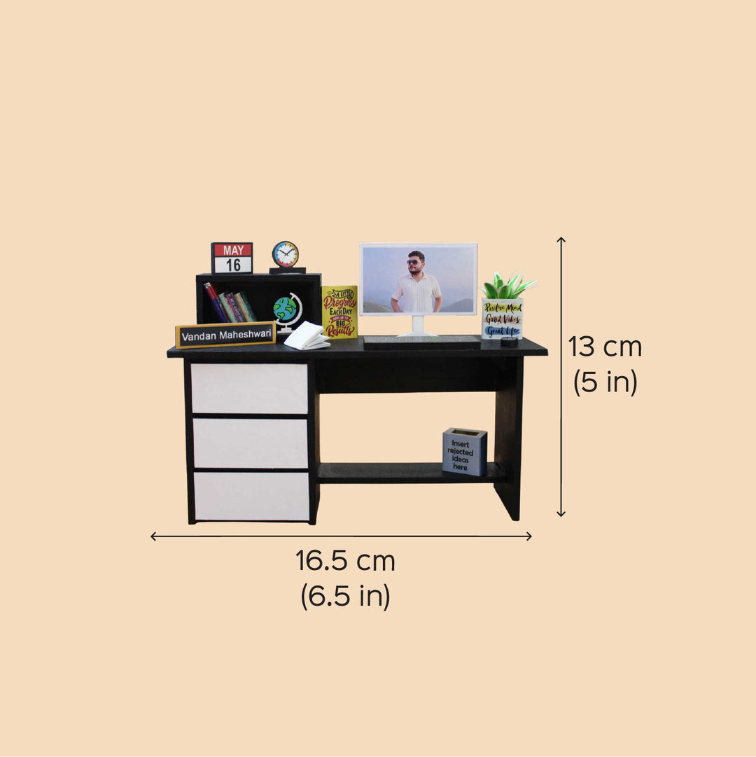 Photo Personalized Work Station Theme Mdf Wood Miniature Frame