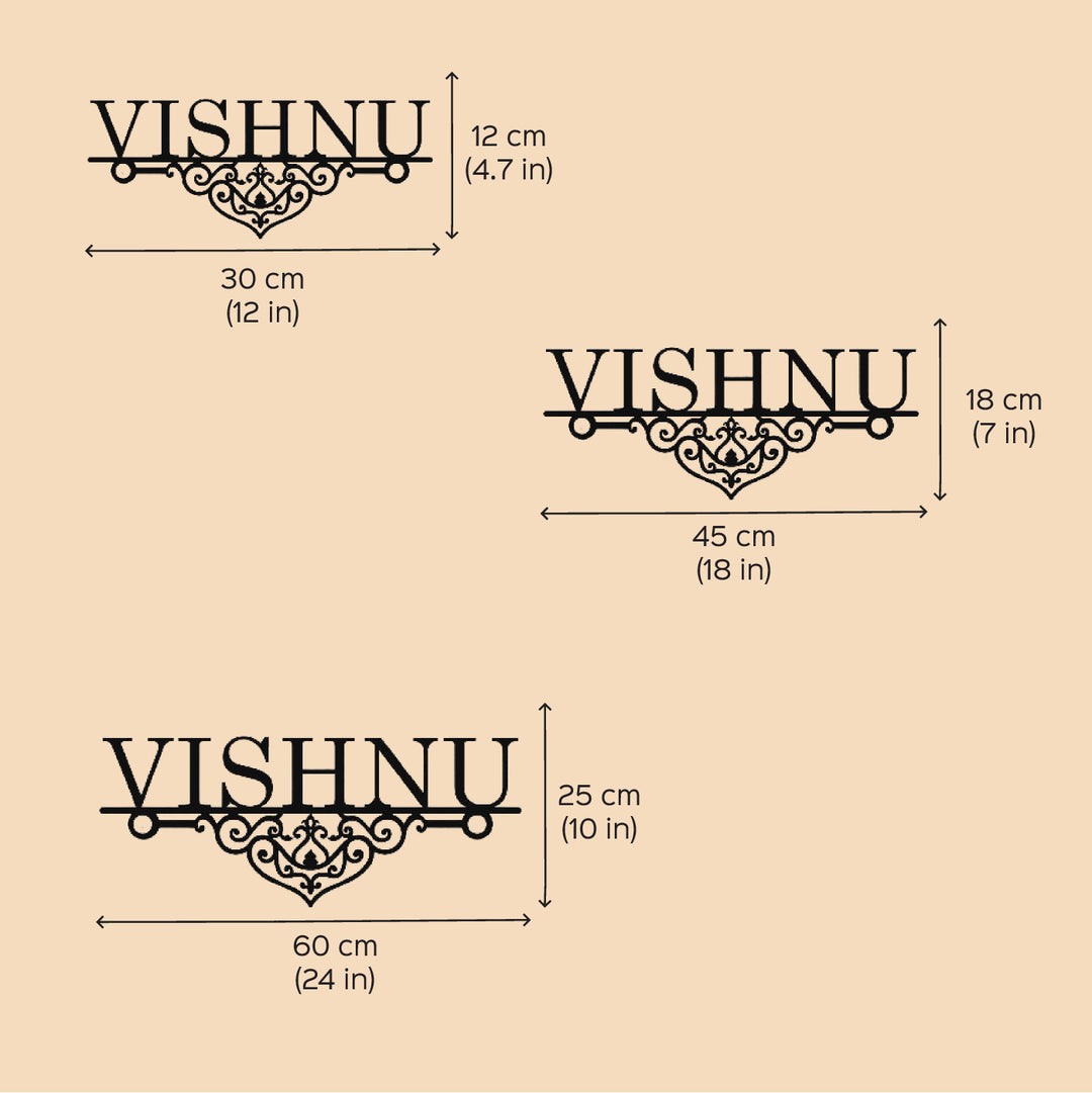 Personalized Laser Cut Elegant Design Steel Name Plate