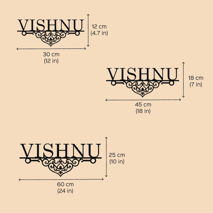 Personalized Laser Cut Elegant Design Steel Name Plate