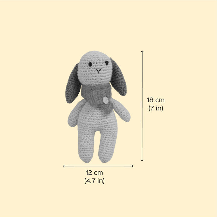 Handmade Crochet Cute Winter Bunny Toy