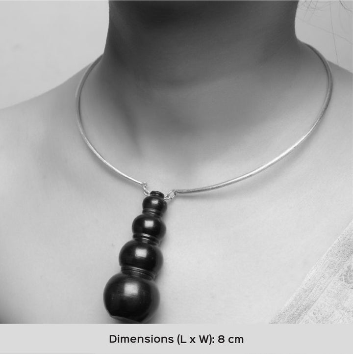 Minimal Stacked Pot Design Choker Necklace | 22K Gold Plated