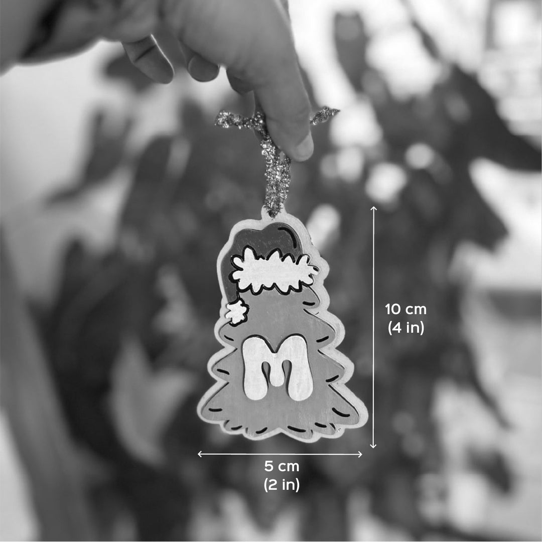 Personalized Hand-Painted Grinch Wooden Ornament For Christmas Decoration