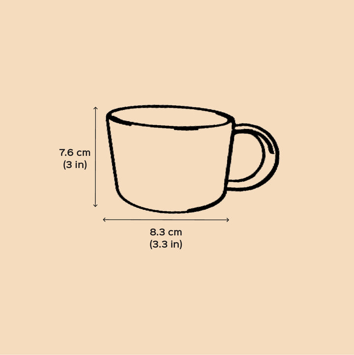Handmade Blackout Brew Buddy Ceramic Mug