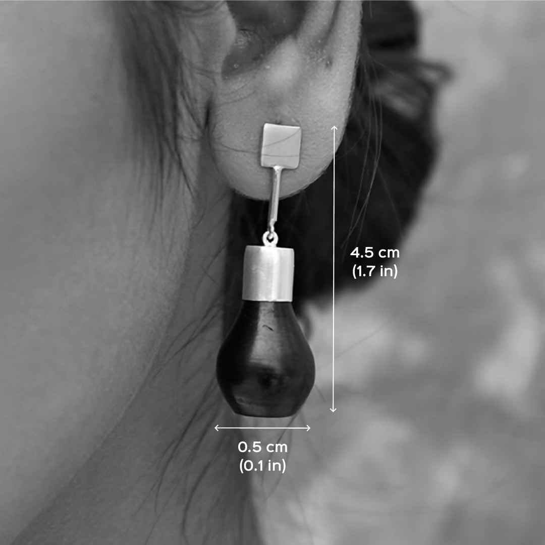 Contemporary Handmade Mehrab Surahi Earrings | 22K Gold And Silver Plated