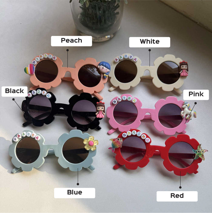 Personalized Sunflower Theme Kids's Sunglasses