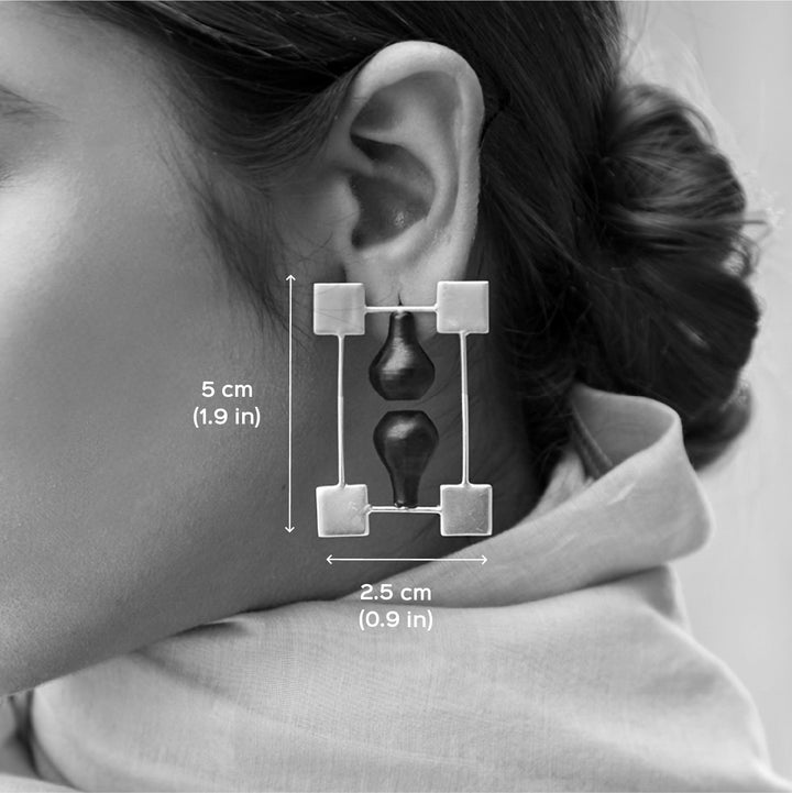 Statement Mehrab Square Design Earrings | 22K Gold And Silver Plated