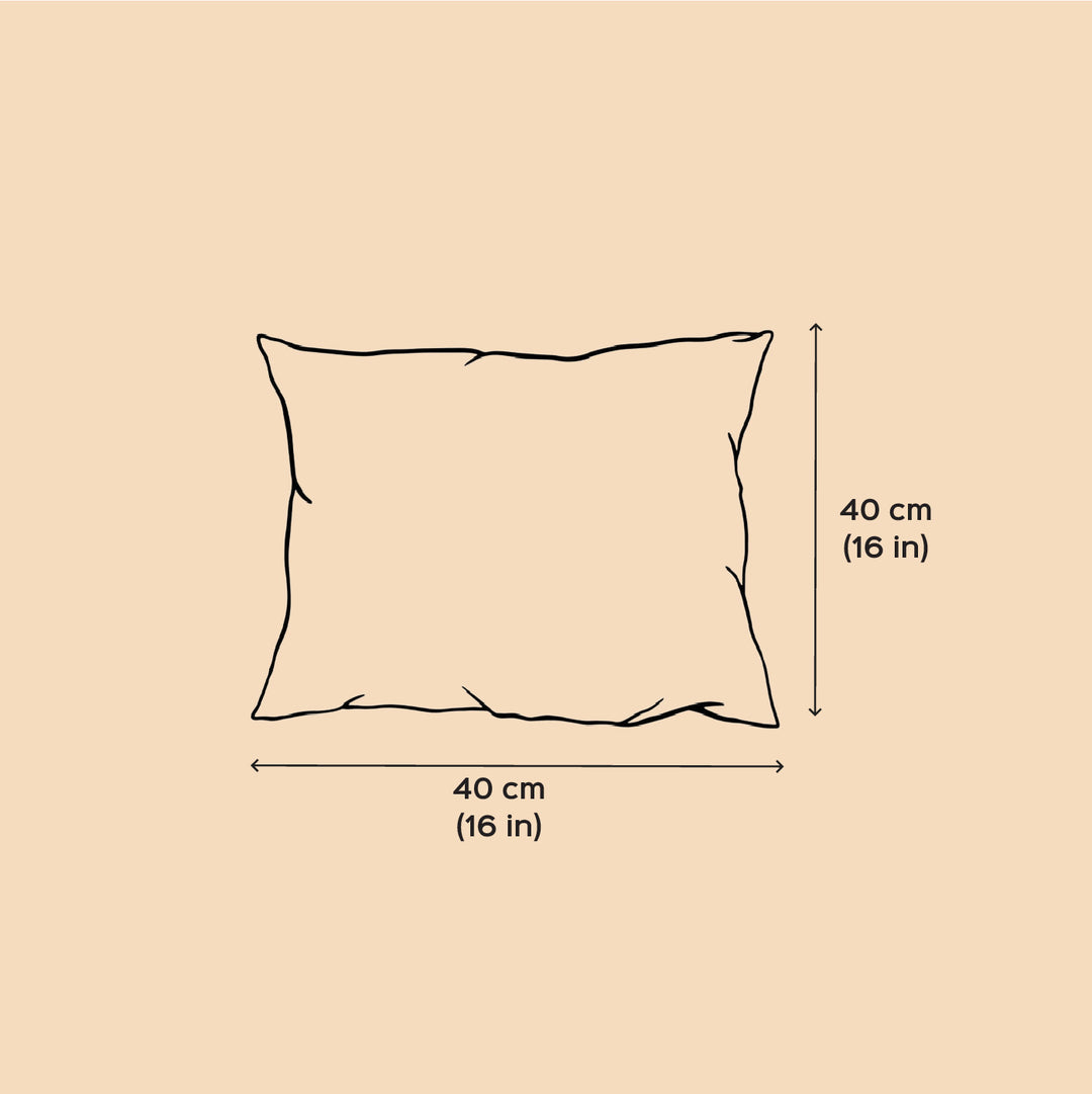 Set Of 2 | Handmade Macrame Stripes Design Cotton Cushion Cover