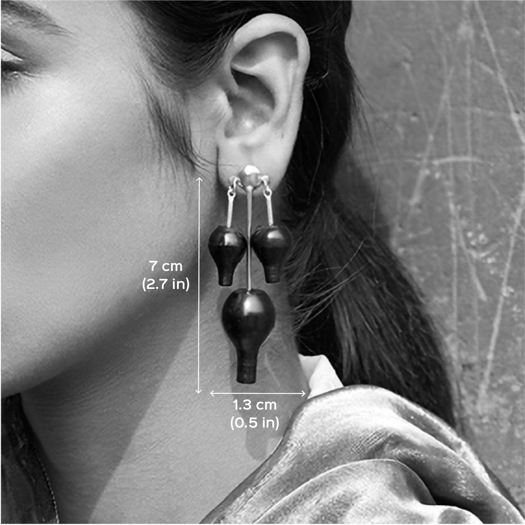 Statement Handmade Traditional Chirag Design Earrings | 22K Gold Plated