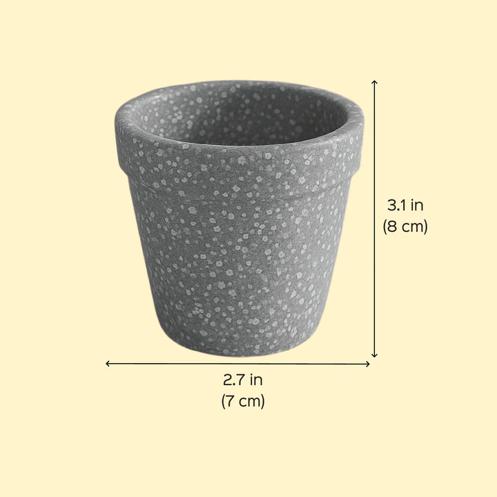 Hand-Painted Green Planter Terracotta Candle Holder With Candle