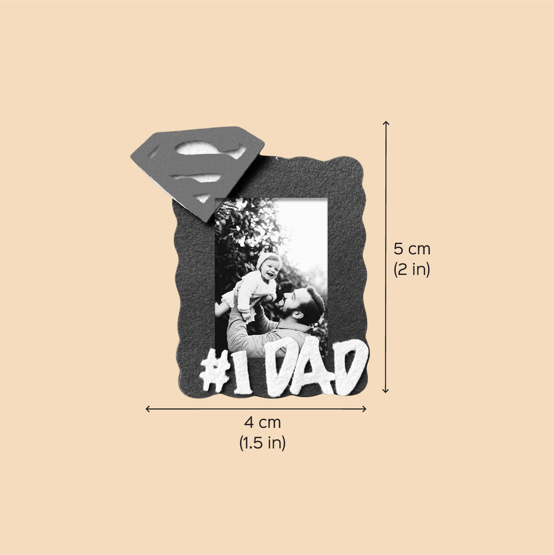 Handmade Superdad Theme Felt Fridge Magnet