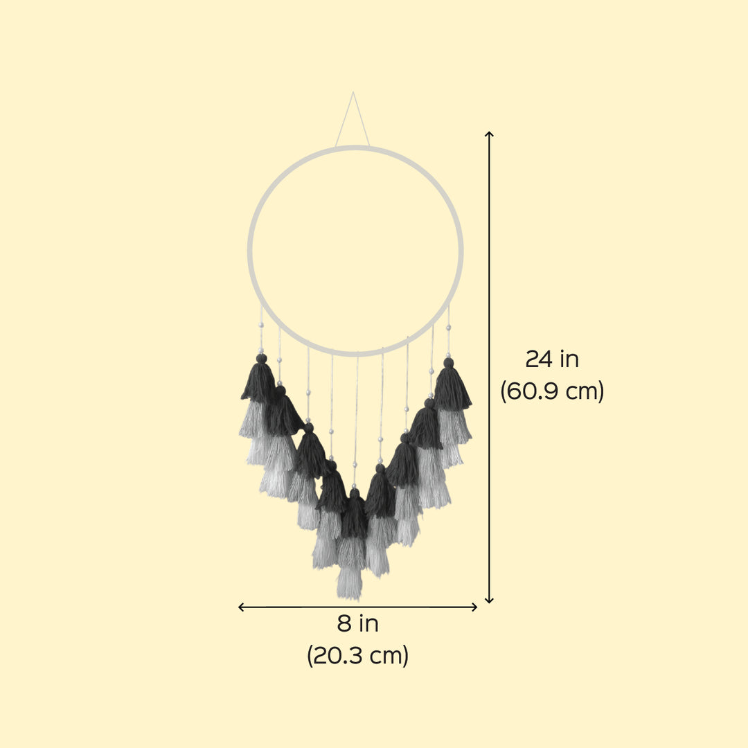 Personalized Blue Teddy Theme Kids Name Plate With Tassels