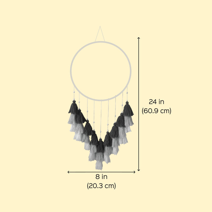 Personalized Giraffe Theme Kids Name Plate With Tassels