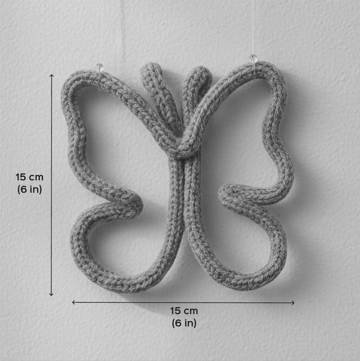 Handmade Knitted Wire Butterfly Hanging For Kids Room Decoration