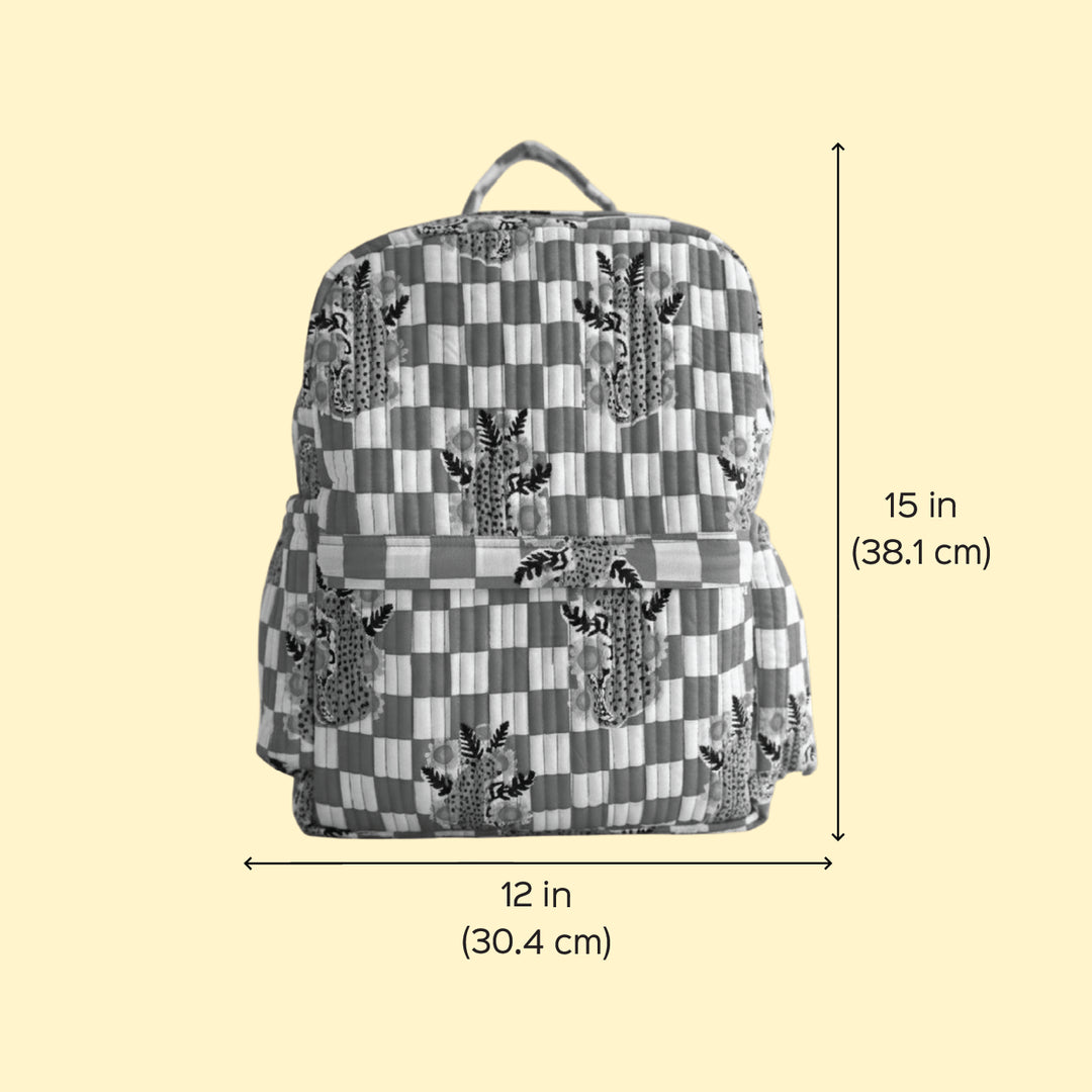 Personalized Green Cheetah Kids Backpack