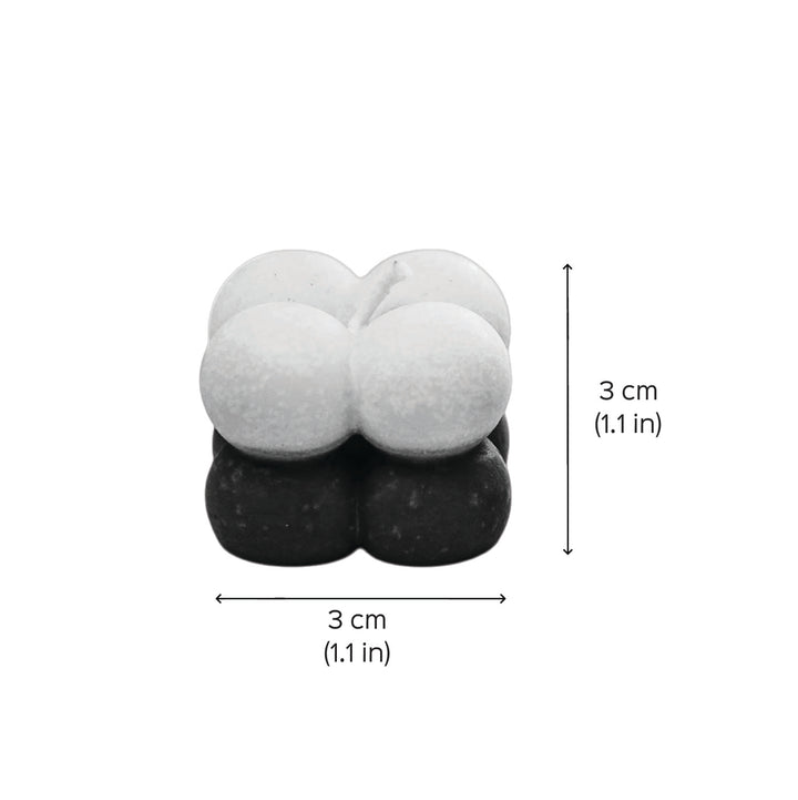 Handmade Scented Ombre Bubble Soy Wax Candles For Christmas Decoration | Set Of 2