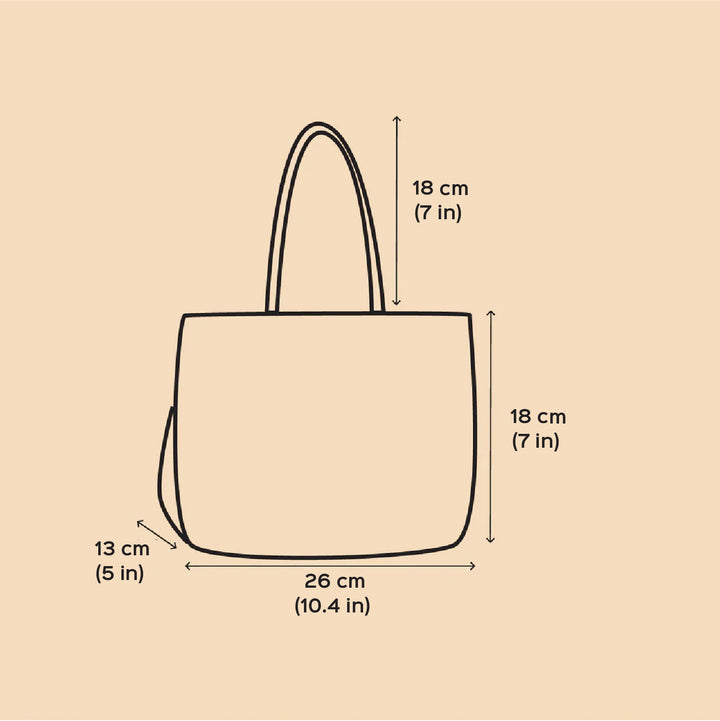 Handmade Traditional Plastic Tape Wire Red And Sandal Koodai Lunch Bag