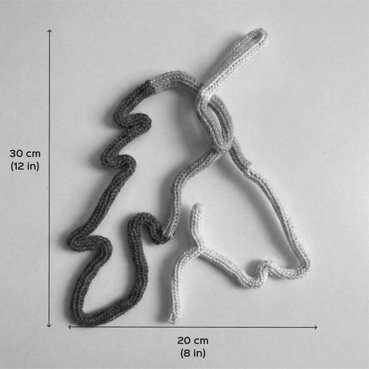 Handmade Knitted Wire Unicorn Hanging For Kids Room Decoration