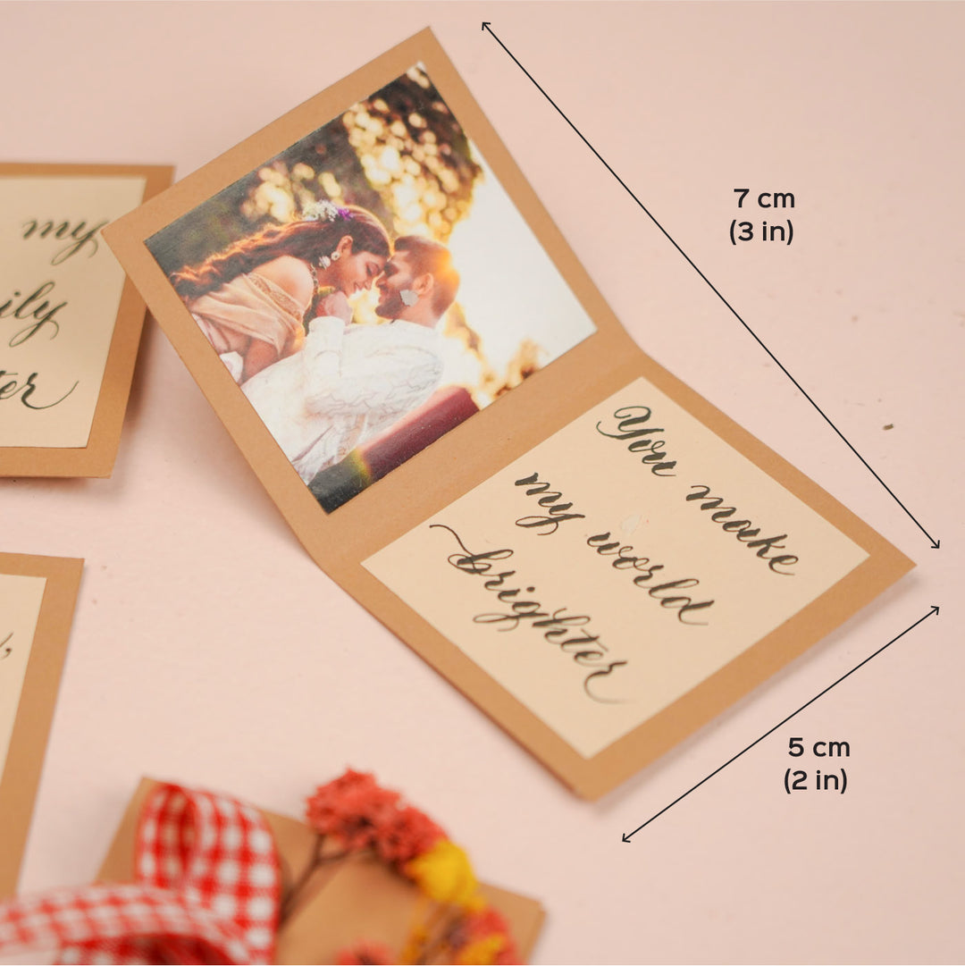 3 Pc | Photo Personalized Calligraphy Foldable Letter