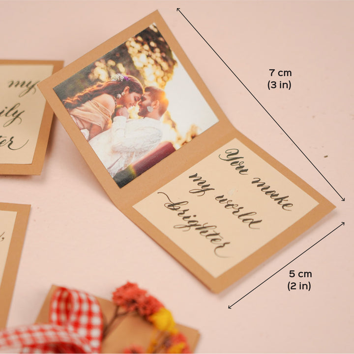3 Pc | Photo Personalized Calligraphy Foldable Letter