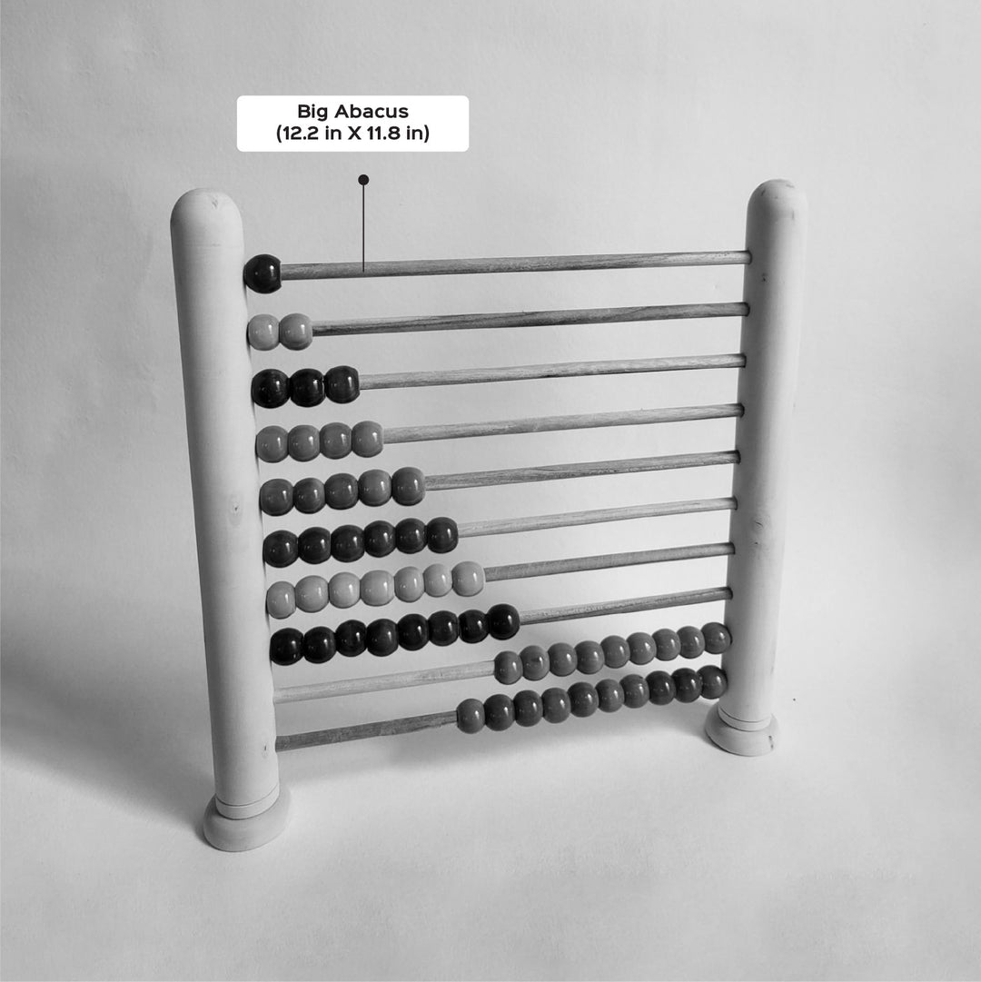 Wooden Big Abacus | Handmade Etikopakka Math Learning Toy | 3+ Years