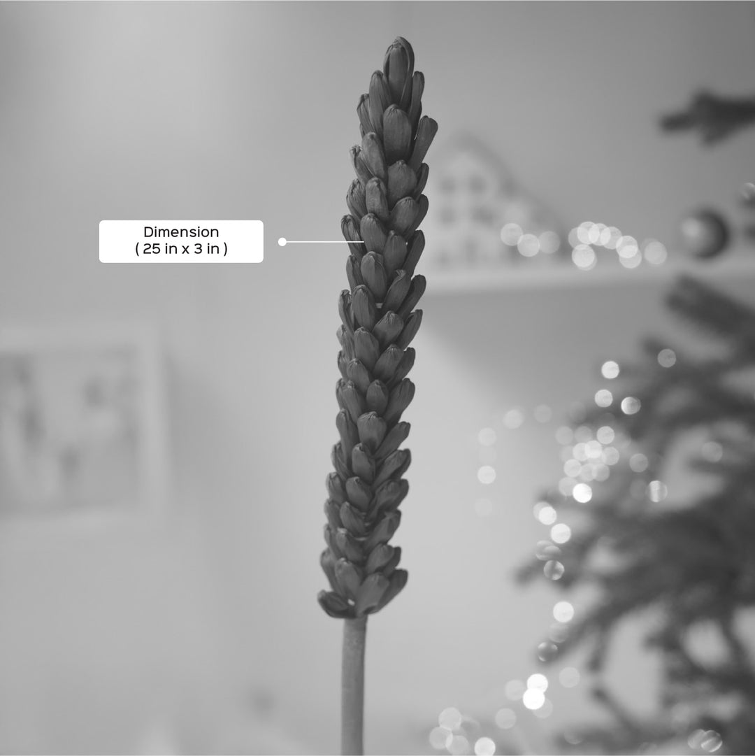 1 Pc | Handmade Ecofriendly Corn Husk Red Colour Kevda Artificial Flower