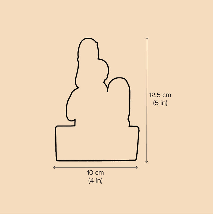 Personalized Caricature Cutout MDF Wood Fridge Magnet For Mothers