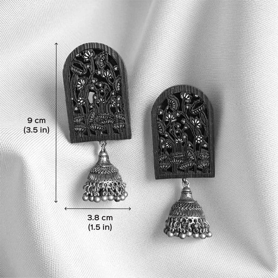 Handmade Black Forest Wooden Earrings
