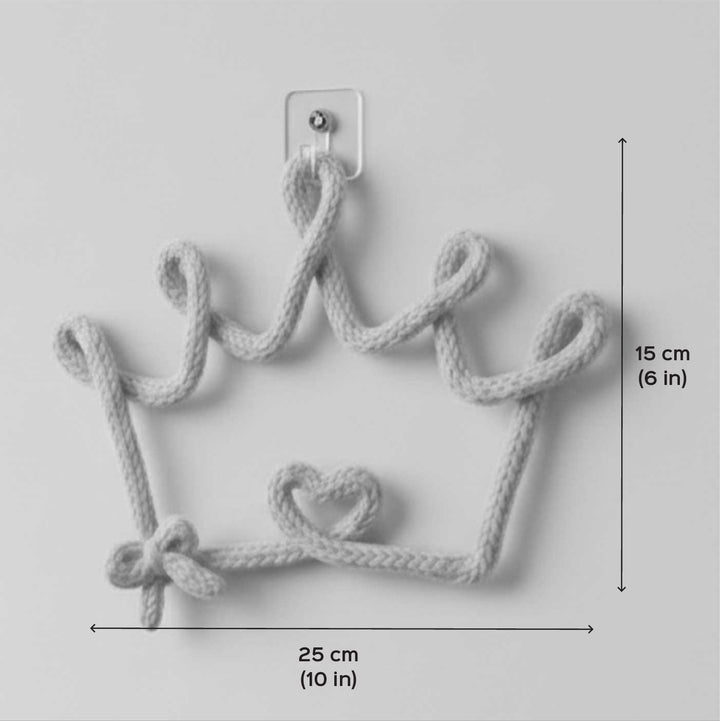 Handmade Knitted Wire Crown Hanging For Kids Room Decoration
