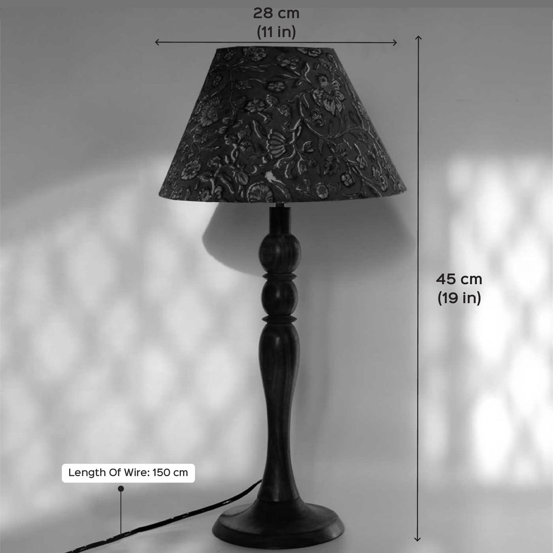Handmade Crrimson Red Heritage Fabric Table Lamp