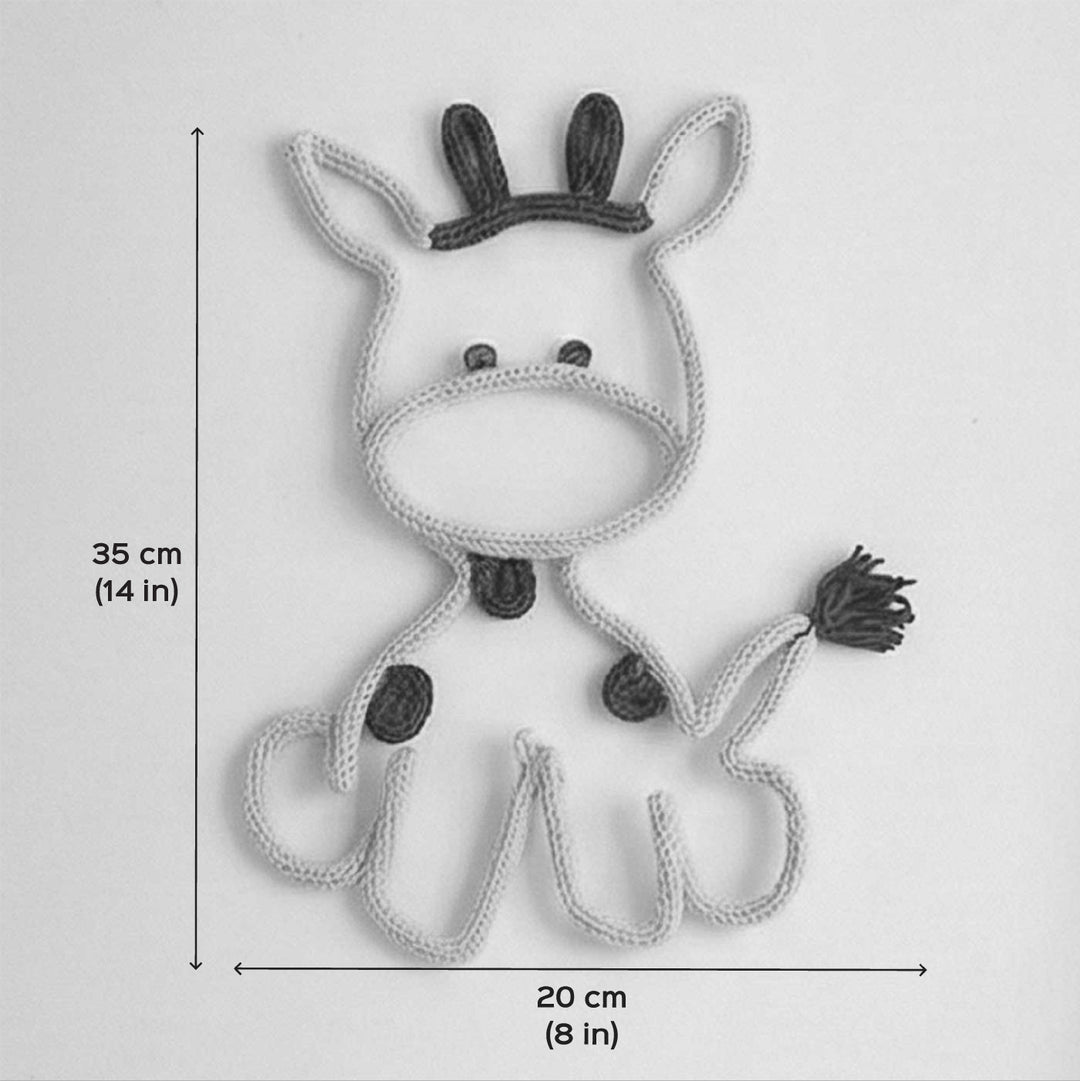 Handmade Knitted Wire Giraffe Hanging For Kids Room Decoration