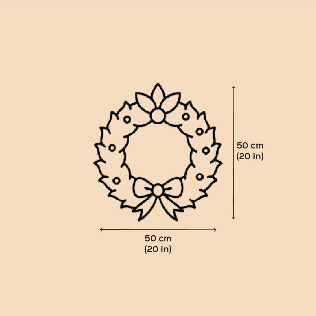 Handmade Ecofriendly Corn Husk Side Flower Wreath